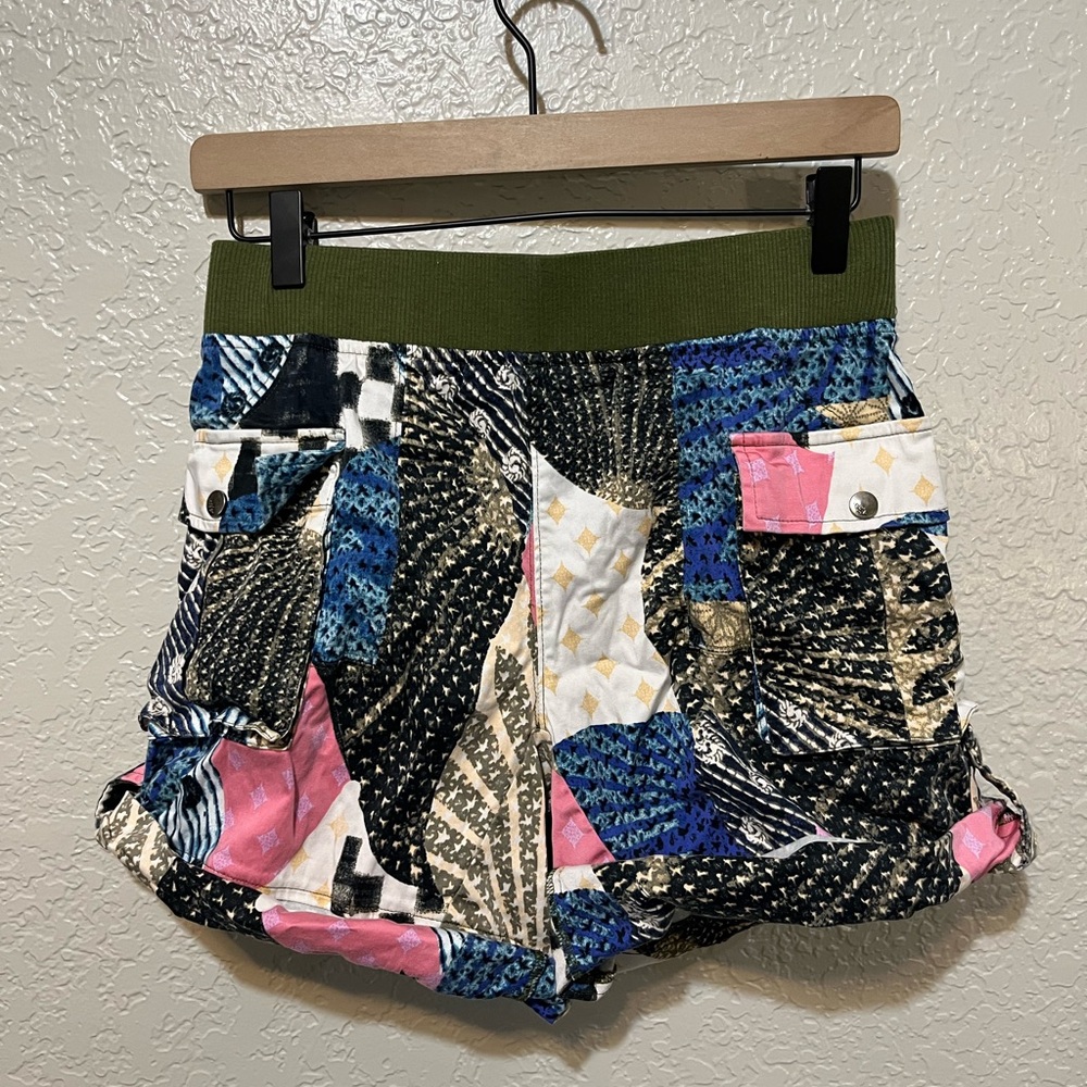 Free People Movement Patchwork Athletic Shorts Small